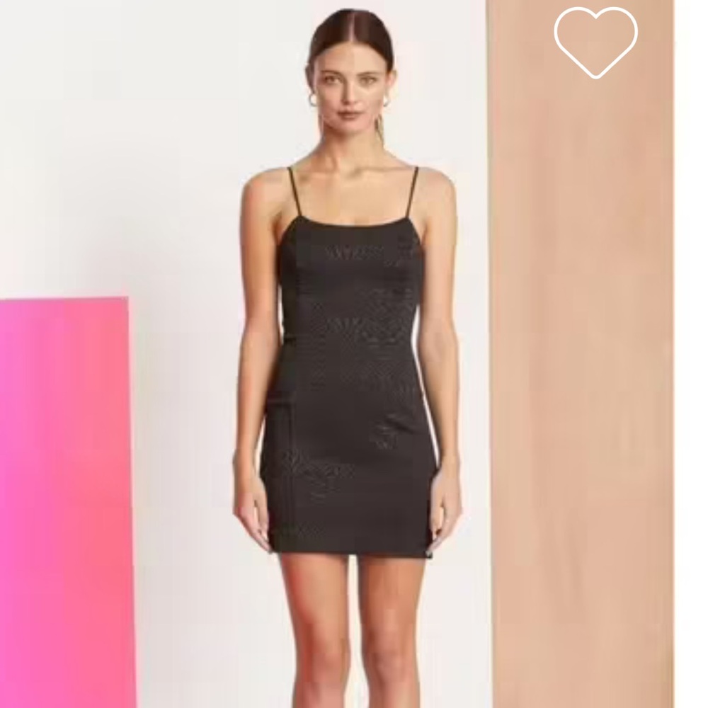 Bec & Bridge Black Mini Dress with Spaghetti Straps
